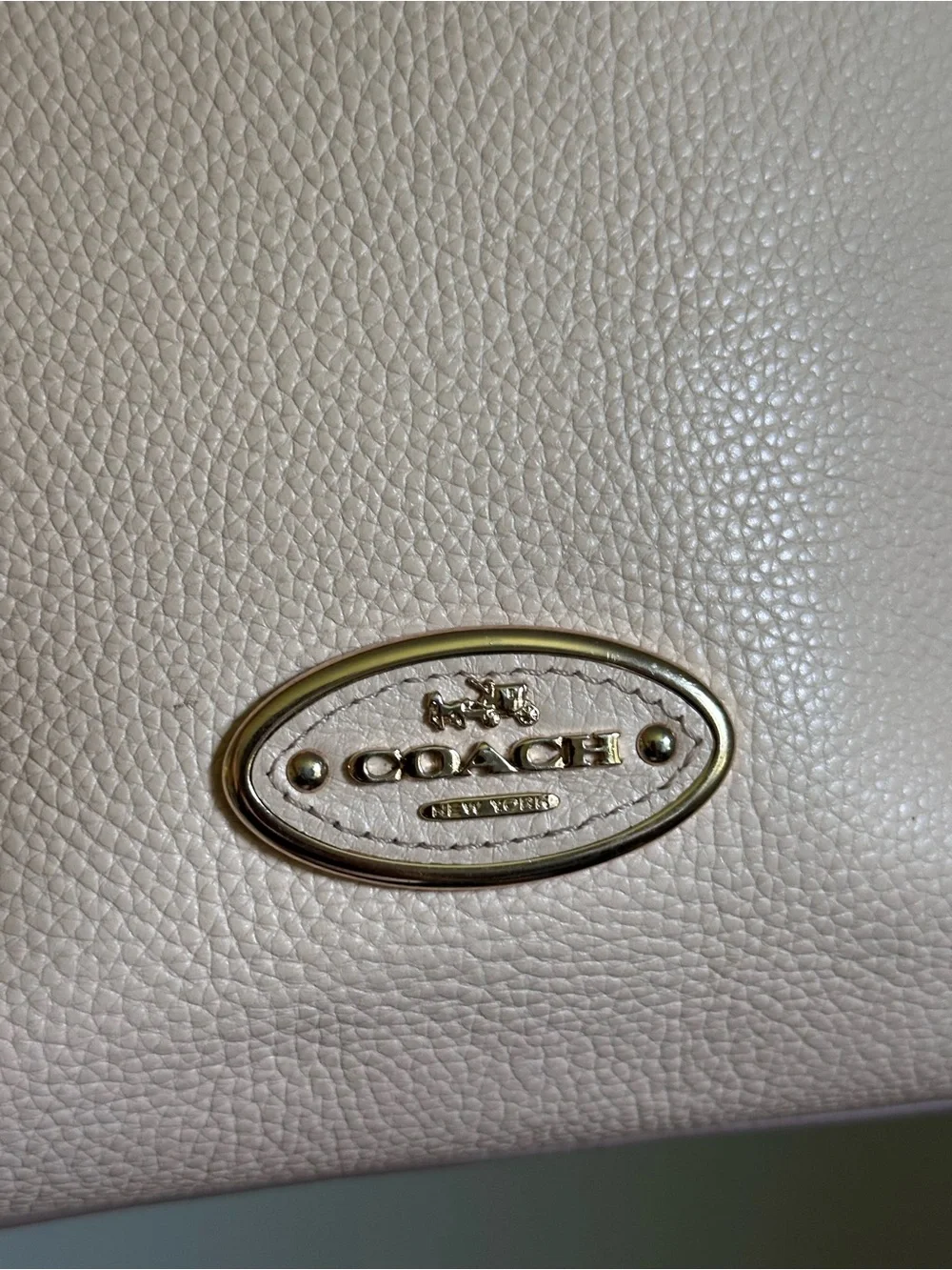 Coach Scout Pebbled Leather Hobo Bag - Pale Pink Gold Tone Workwear Tote Purse